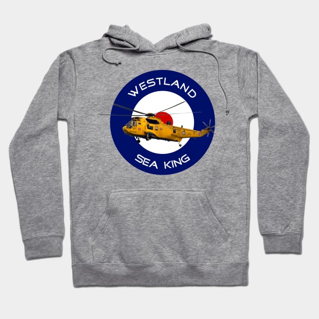 Westland Sea King Search and rescue helicopter in RAF roundel Hoodie by AJ techDesigns